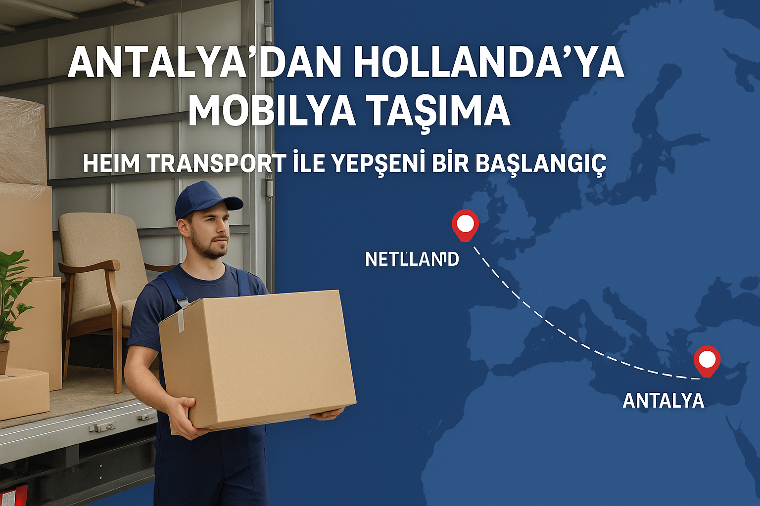 antalyadan hollandaya esya tasima