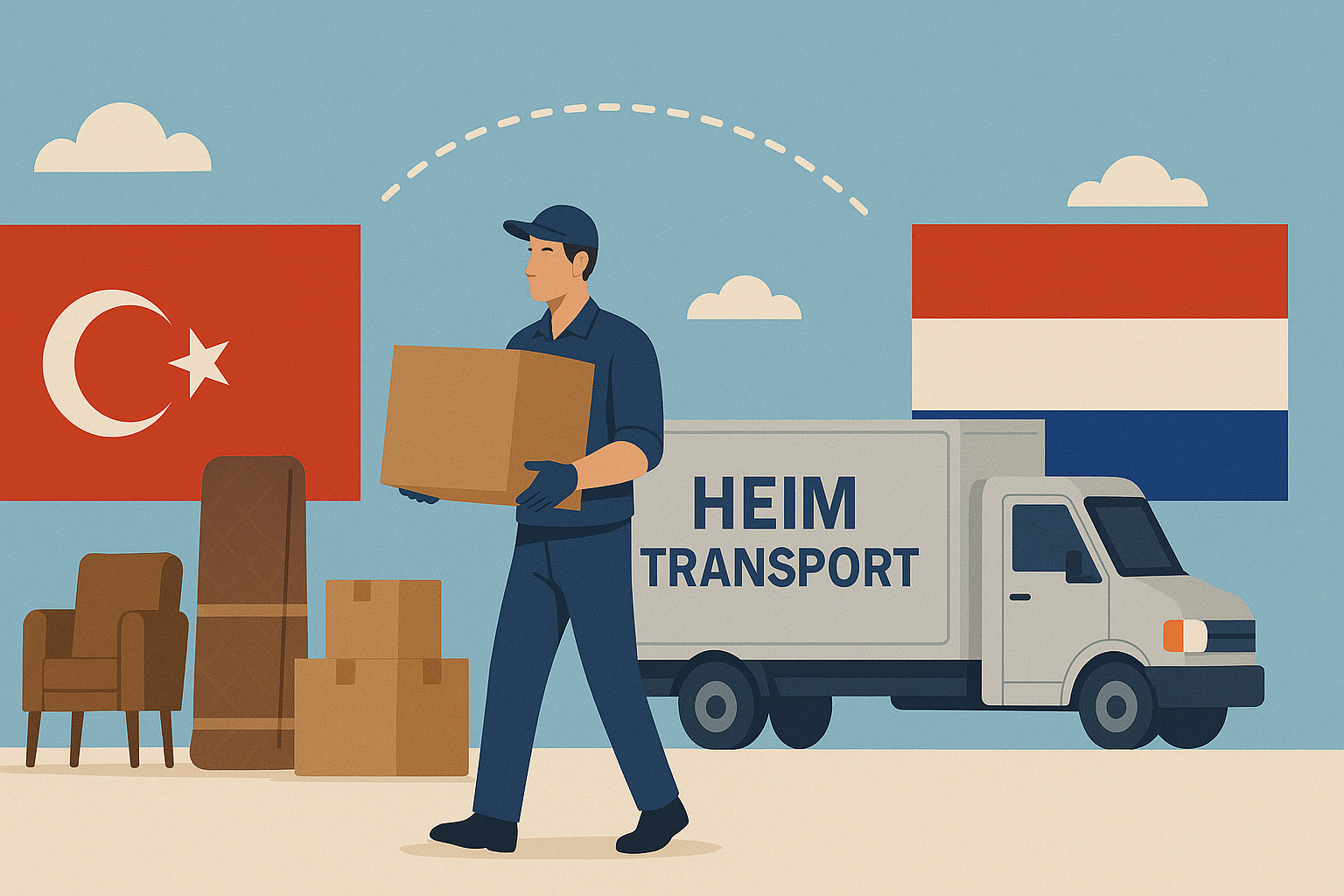 Moving Household Goods from Bursa to the Netherlands | Heim Transport 1 bursadan hollandaya